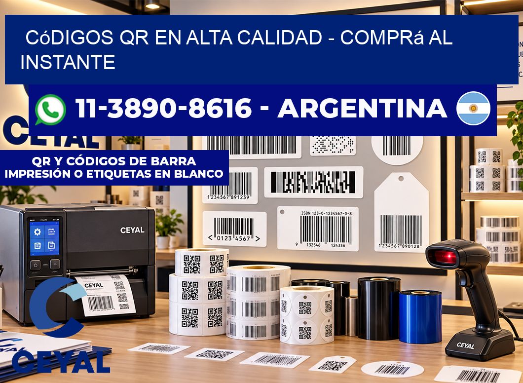 Códigos QR en Alta Calidad - Comprá al instante